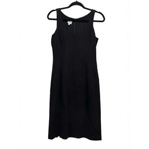 Armani Collezioni Black Dress MADE IN ITALY Sleeveless Sheath Scoop Neck Size 2